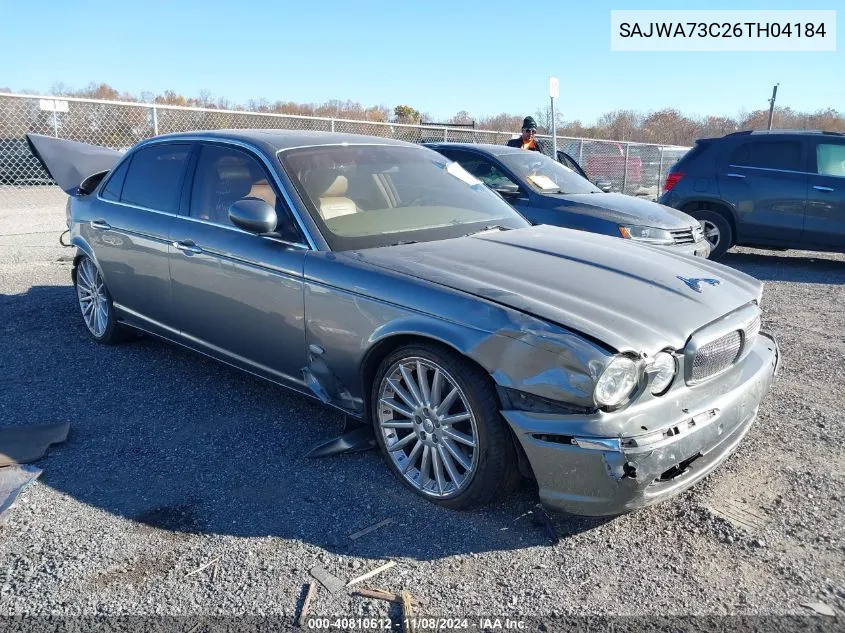 2006 Jaguar Xj Xjr VIN: SAJWA73C26TH04184 Lot: 40810612