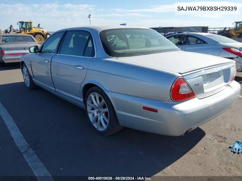 2008 Jaguar Xj Xj8 L VIN: SAJWA79BX8SH29339 Lot: 40010026