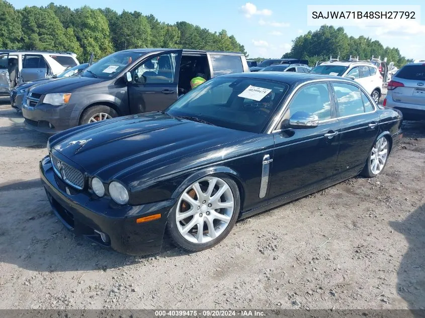 2008 Jaguar Xj Xj8 VIN: SAJWA71B48SH27792 Lot: 40399475