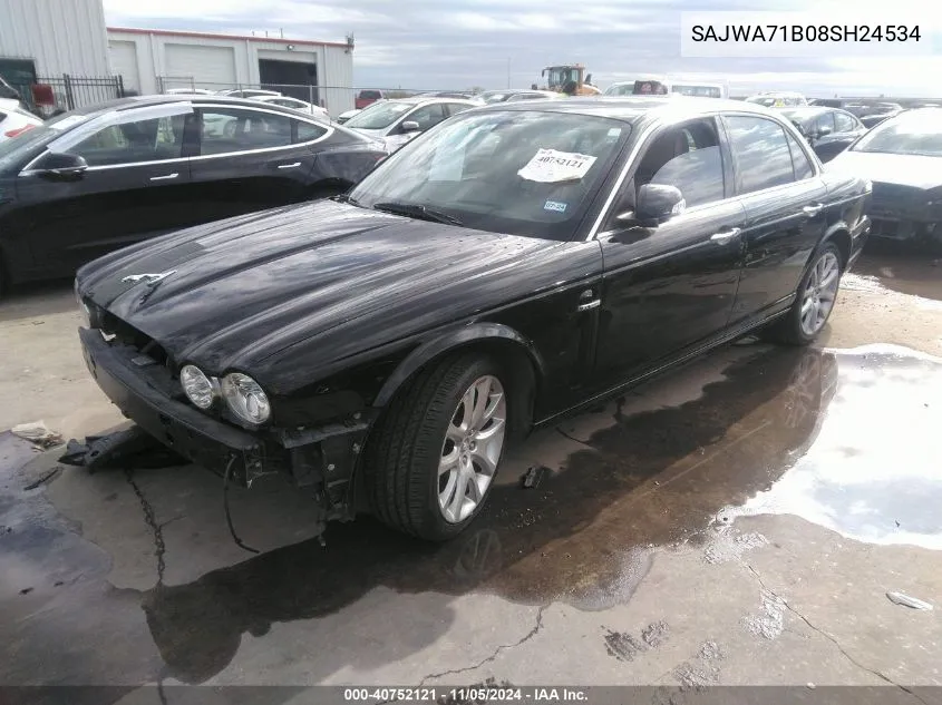 2008 Jaguar Xj Xj8 VIN: SAJWA71B08SH24534 Lot: 40752121