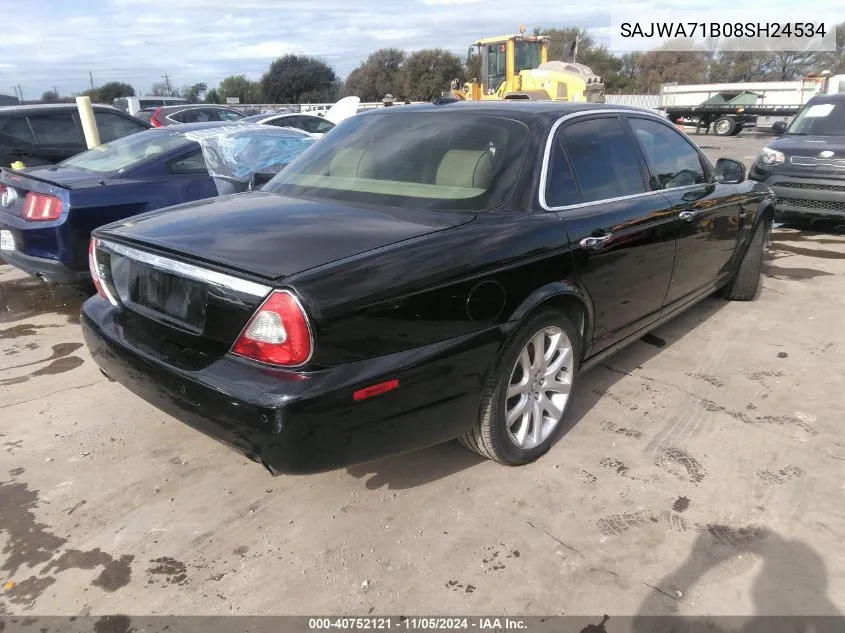 2008 Jaguar Xj Xj8 VIN: SAJWA71B08SH24534 Lot: 40752121