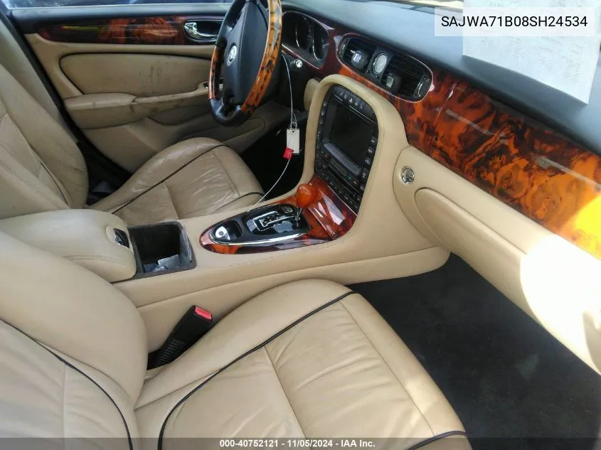 2008 Jaguar Xj Xj8 VIN: SAJWA71B08SH24534 Lot: 40752121