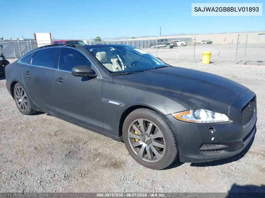 2011 Jaguar Xj VIN: SAJWA2GB8BLV01893 Lot: 40730733