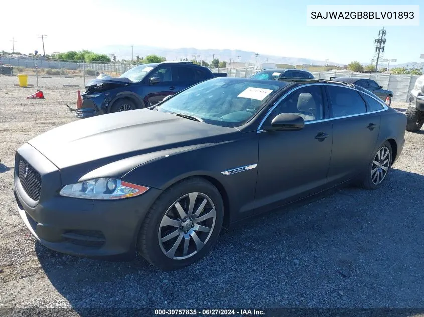 SAJWA2GB8BLV01893 2011 Jaguar Xj