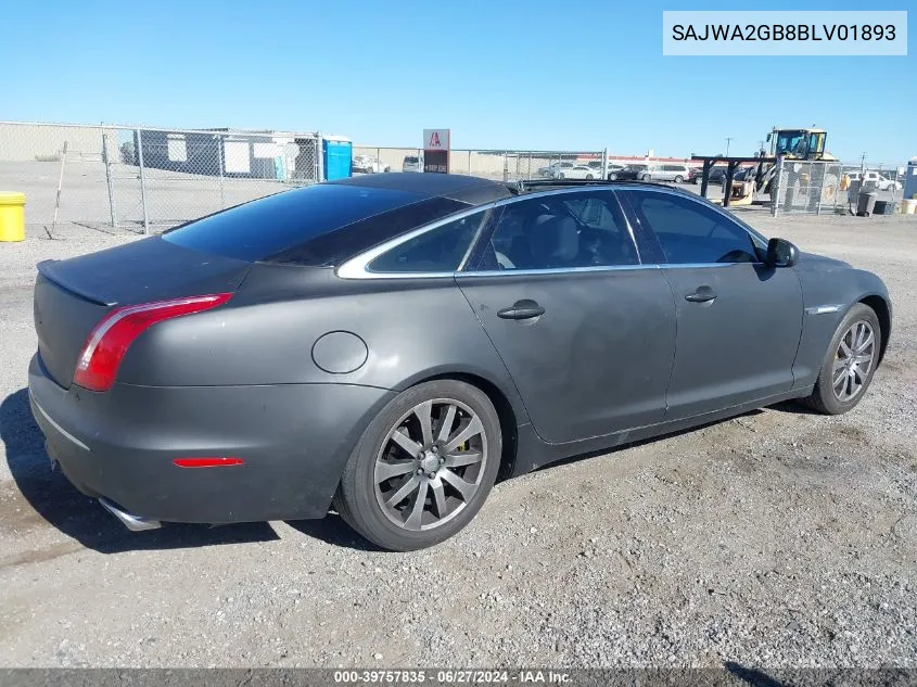 SAJWA2GB8BLV01893 2011 Jaguar Xj