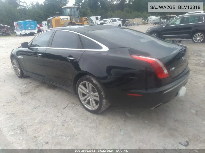 2011 Jaguar Xj Xjl VIN: SAJWA2GB1BLV13318 Lot: 39903033