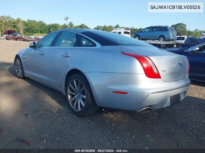 2011 Jaguar Xj VIN: SAJWA1CB1BLV05526 Lot: 40162505