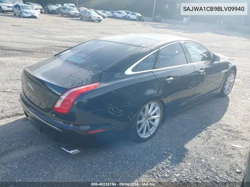 2011 Jaguar Xj VIN: SAJWA1CB9BLV09940 Lot: 40238194