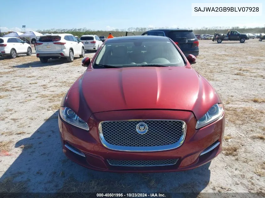 2011 Jaguar Xj Xjl VIN: SAJWA2GB9BLV07928 Lot: 40501995