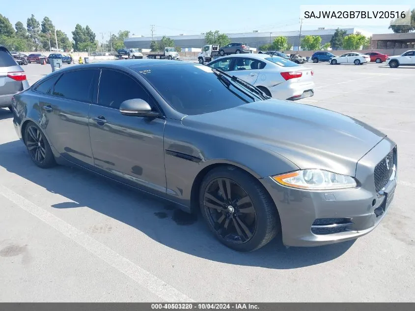 2011 Jaguar Xj VIN: SAJWA2GB7BLV20516 Lot: 40503220