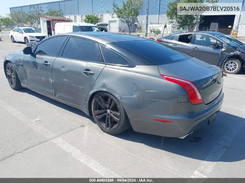 2011 Jaguar Xj VIN: SAJWA2GB7BLV20516 Lot: 40503220