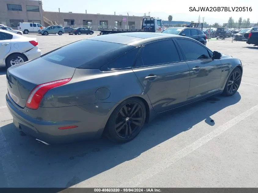 2011 Jaguar Xj VIN: SAJWA2GB7BLV20516 Lot: 40503220