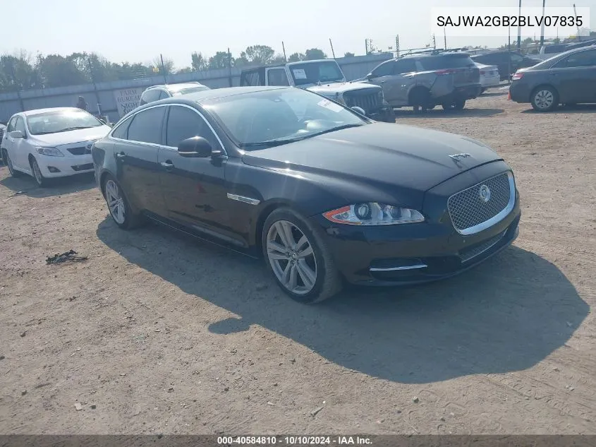 SAJWA2GB2BLV07835 2011 Jaguar Xj Xjl