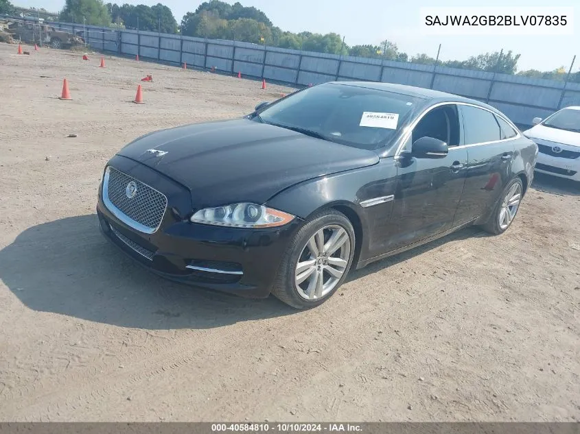 SAJWA2GB2BLV07835 2011 Jaguar Xj Xjl