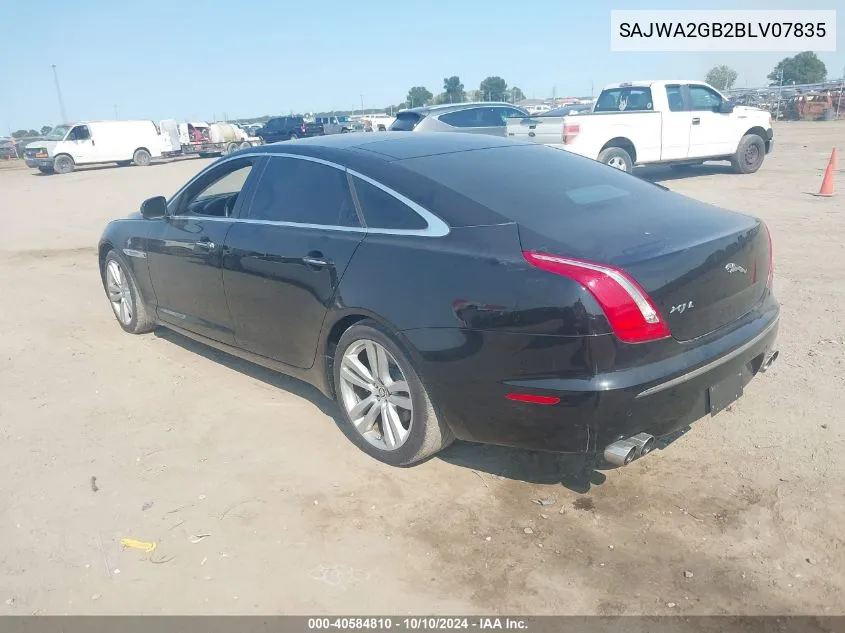 SAJWA2GB2BLV07835 2011 Jaguar Xj Xjl