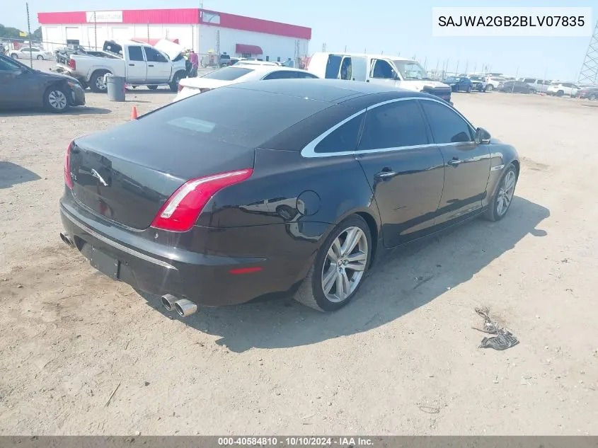 SAJWA2GB2BLV07835 2011 Jaguar Xj Xjl