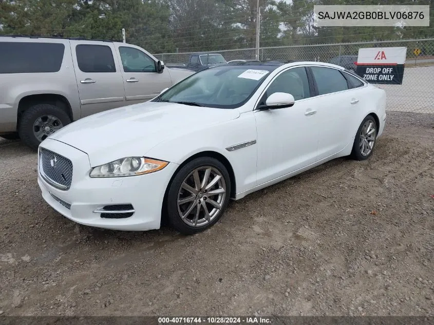 2011 Jaguar Xj Xjl VIN: SAJWA2GB0BLV06876 Lot: 40716744