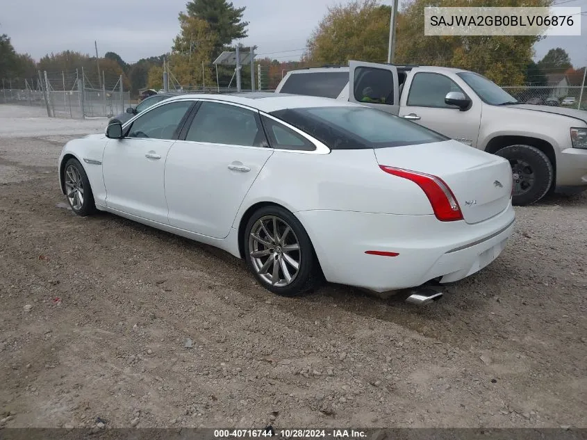 2011 Jaguar Xj Xjl VIN: SAJWA2GB0BLV06876 Lot: 40716744