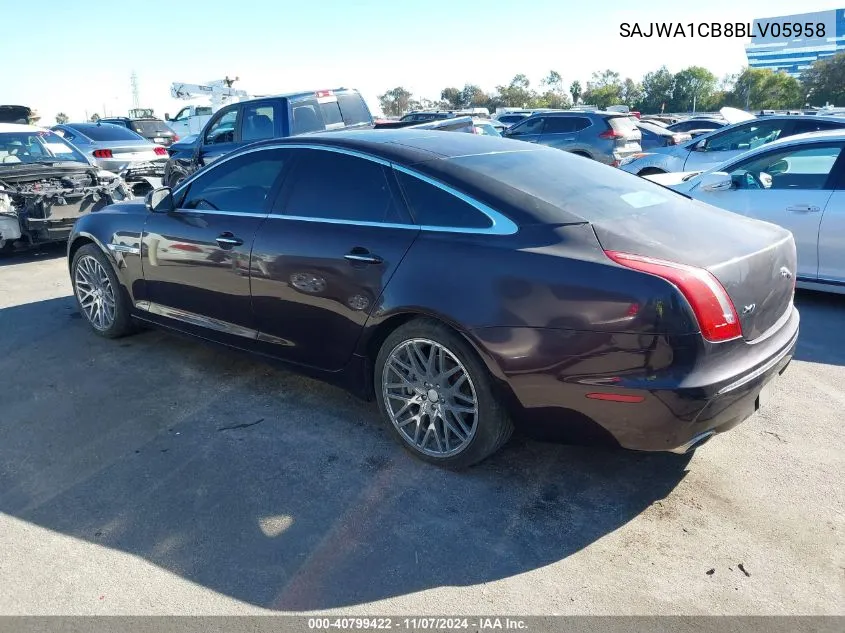 2011 Jaguar Xj VIN: SAJWA1CB8BLV05958 Lot: 40799422