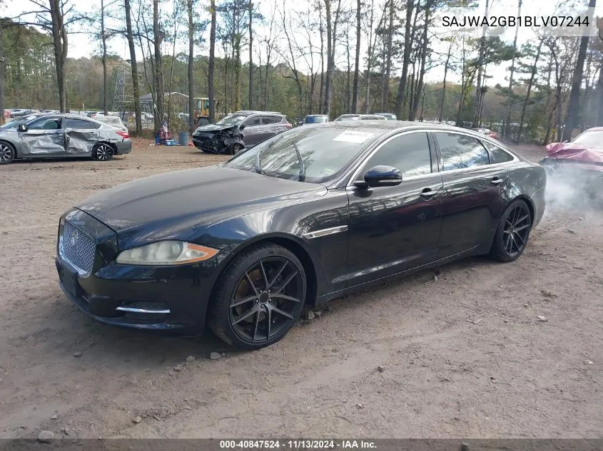 2011 Jaguar Xj Xjl VIN: SAJWA2GB1BLV07244 Lot: 40847524