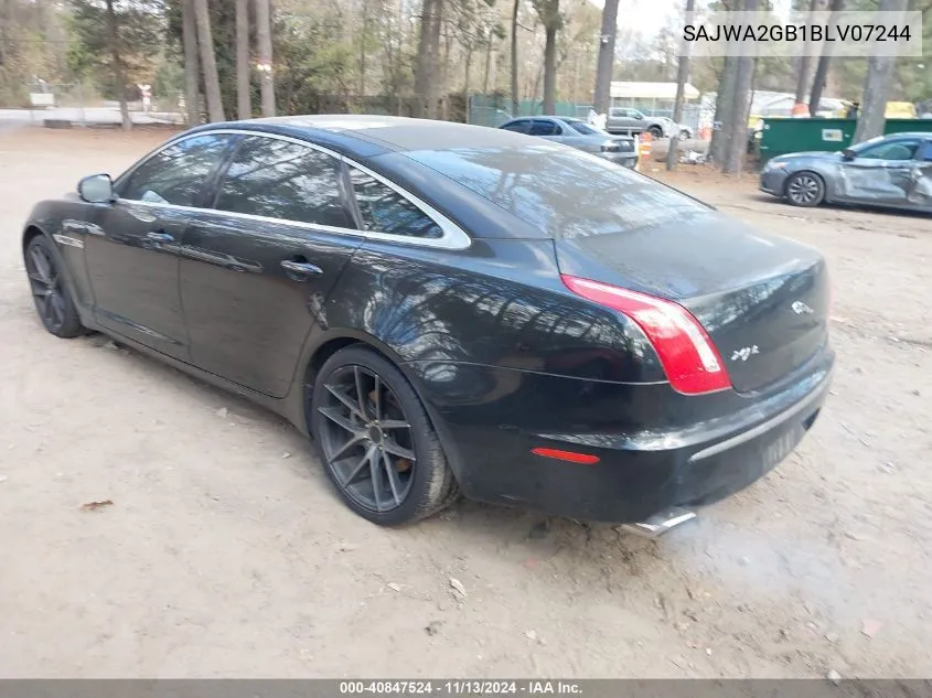 2011 Jaguar Xj Xjl VIN: SAJWA2GB1BLV07244 Lot: 40847524