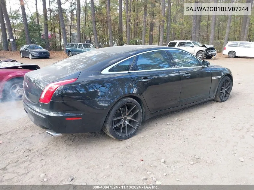 2011 Jaguar Xj Xjl VIN: SAJWA2GB1BLV07244 Lot: 40847524