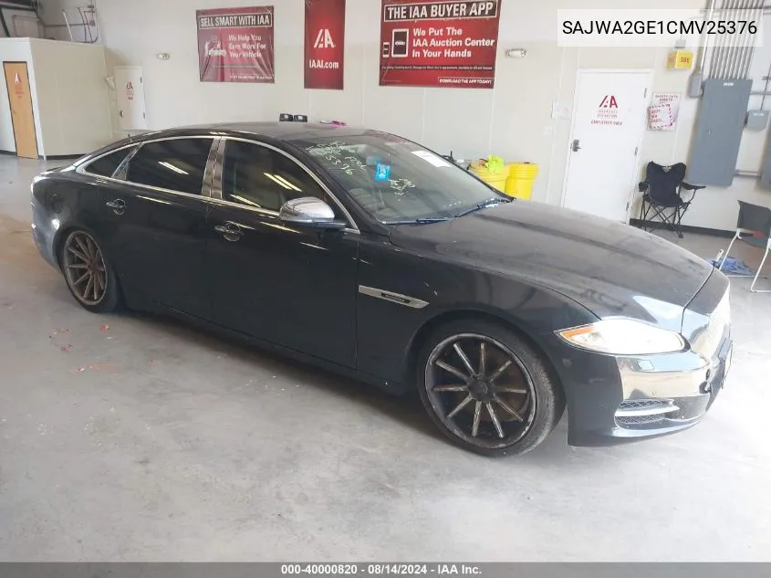 2012 Jaguar Xj Xjl Supercharged VIN: SAJWA2GE1CMV25376 Lot: 40000820