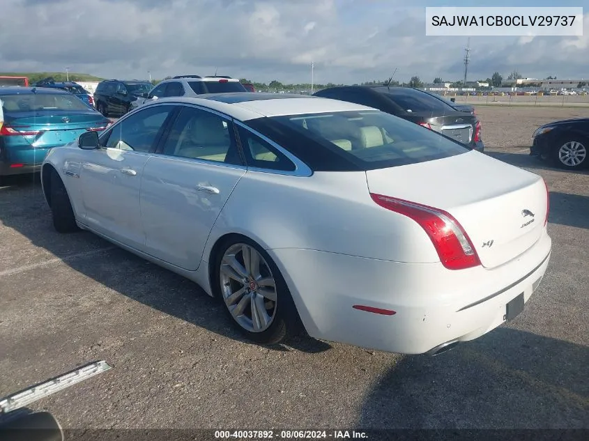 2012 Jaguar Xj VIN: SAJWA1CB0CLV29737 Lot: 40037892