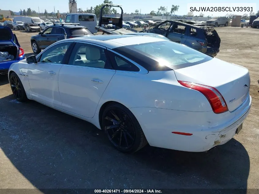 2012 Jaguar Xj Xjl Portfolio VIN: SAJWA2GB5CLV33931 Lot: 40261471