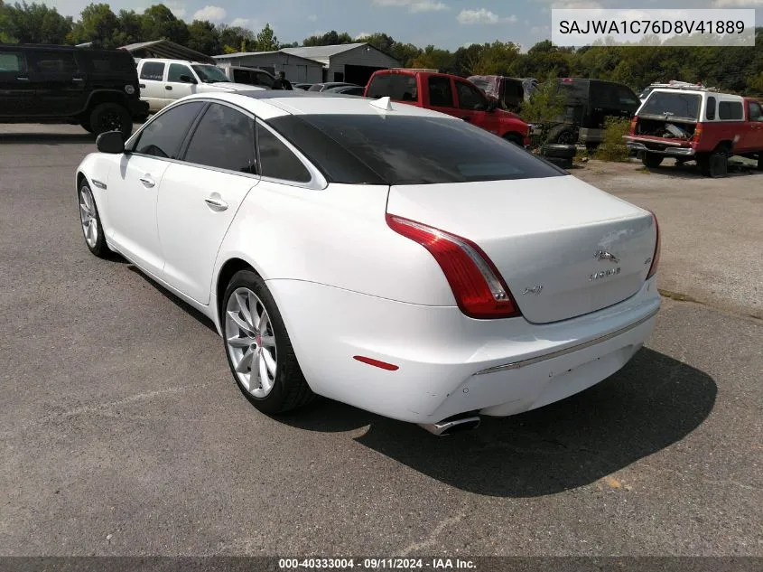 2013 Jaguar Xj VIN: SAJWA1C76D8V41889 Lot: 40333004