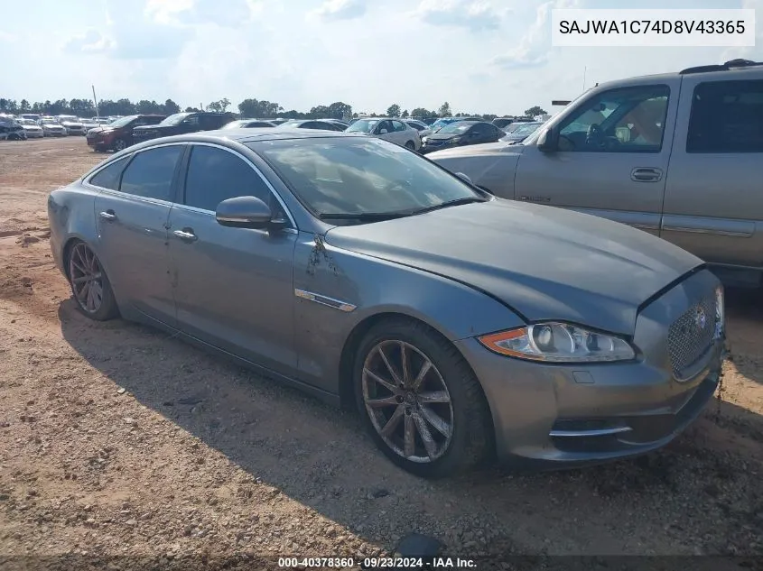 2013 Jaguar Xj VIN: SAJWA1C74D8V43365 Lot: 40378360