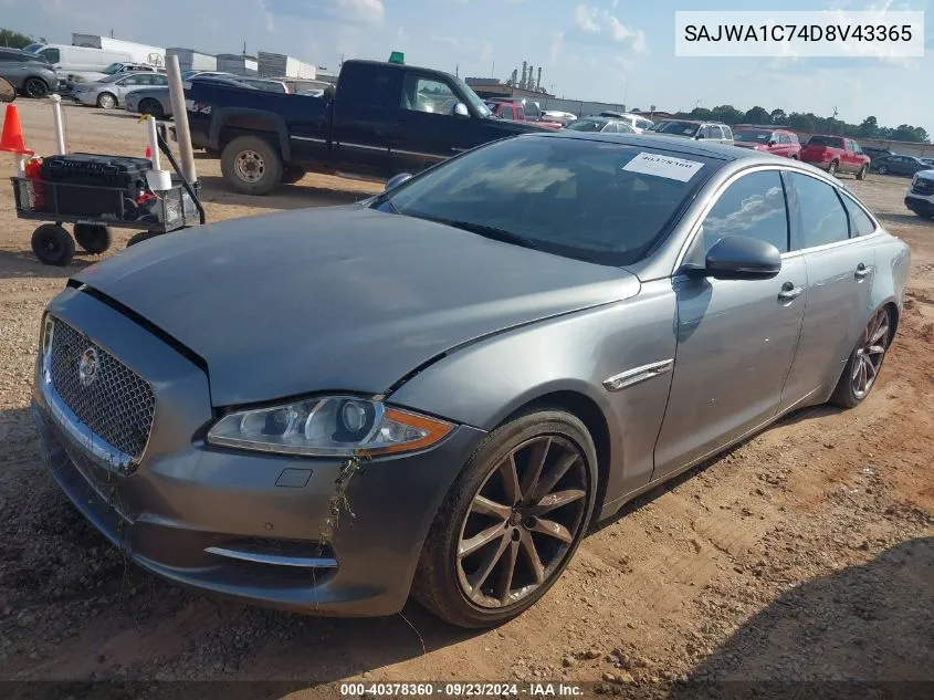 2013 Jaguar Xj VIN: SAJWA1C74D8V43365 Lot: 40378360