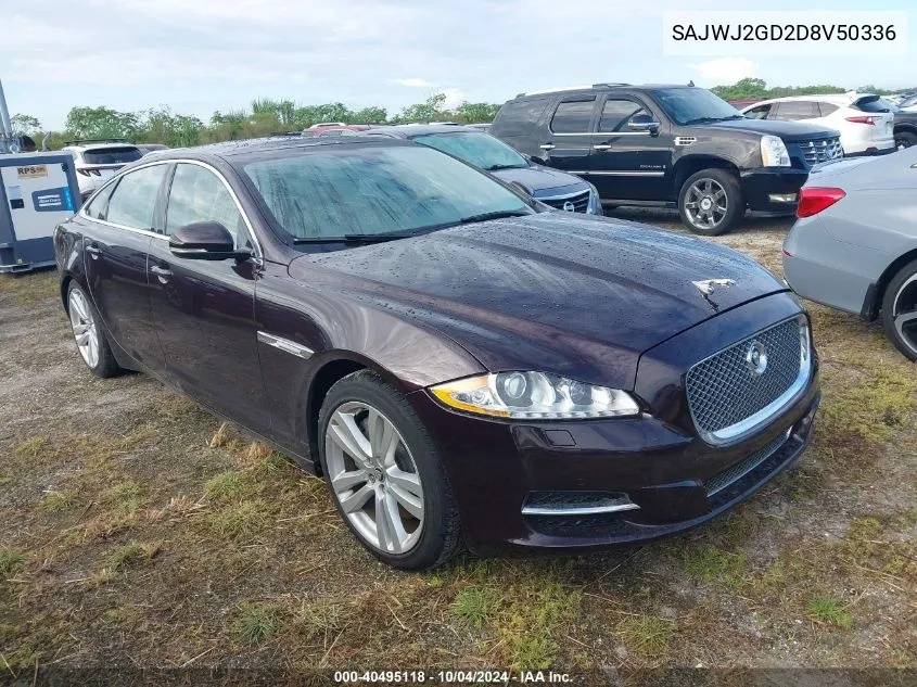 2013 Jaguar Xj Xjl Portfolio VIN: SAJWJ2GD2D8V50336 Lot: 40495118