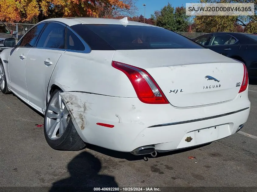 SAJWJ2GD0D8V46365 2013 Jaguar Xj Xjl Portfolio