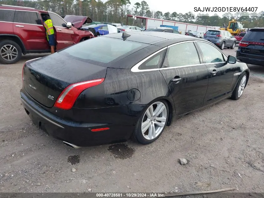 2014 Jaguar Xj Xjl Portfolio VIN: SAJWJ2GD1E8V64407 Lot: 40728581