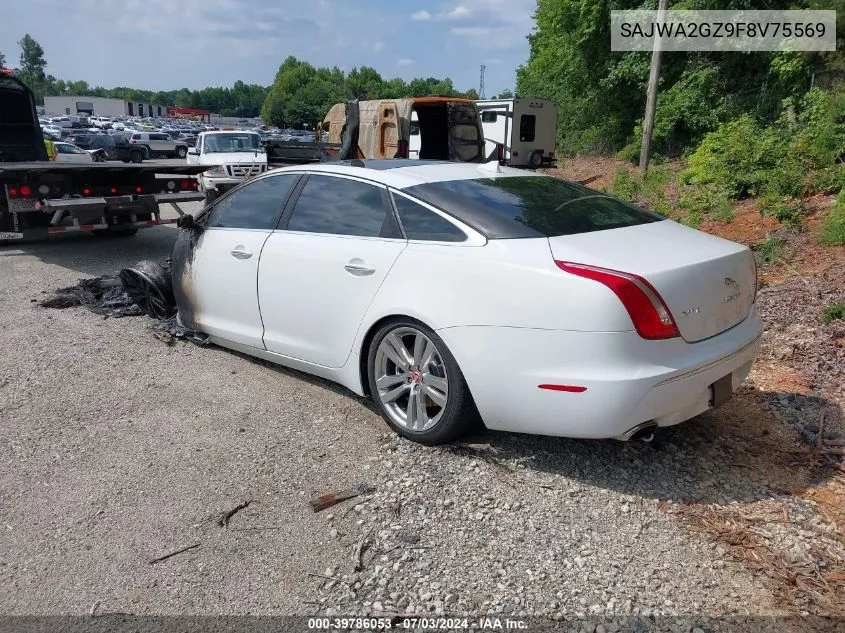 2015 Jaguar Xj Xjl Portfolio VIN: SAJWA2GZ9F8V75569 Lot: 39786053