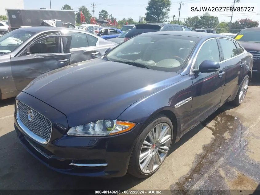 SAJWA2GZ7F8V85727 2015 Jaguar Xj Xjl Portfolio