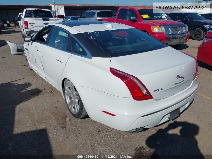 2015 Jaguar Xj Xjl Portfolio VIN: SAJWA2GZ6F8V79921 Lot: 40844460