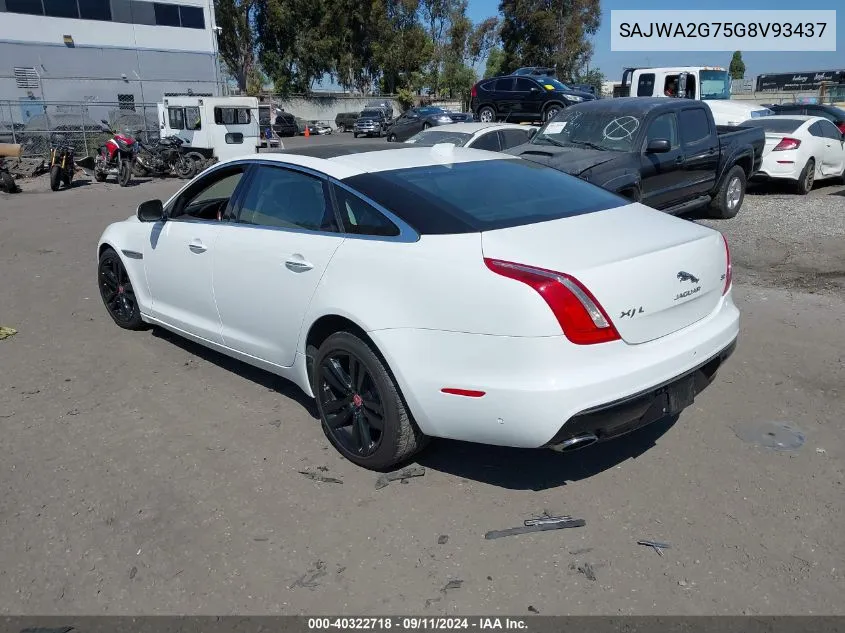 SAJWA2G75G8V93437 2016 Jaguar Xj Xjl Portfolio