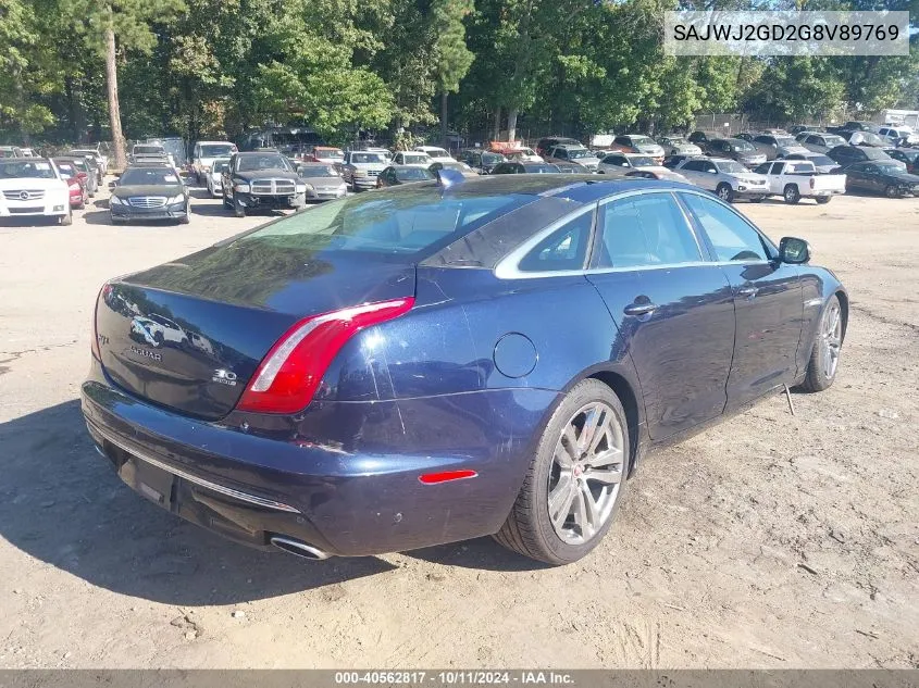 2016 Jaguar Xj Xjl Portfolio VIN: SAJWJ2GD2G8V89769 Lot: 40562817