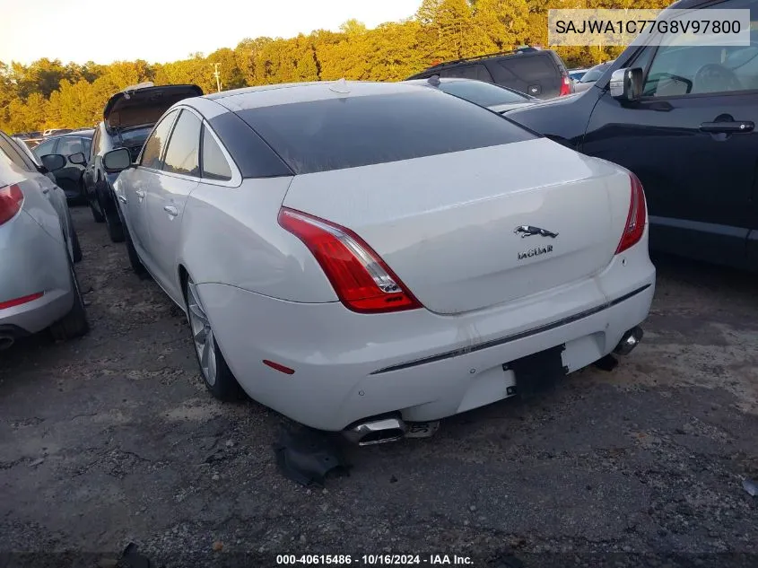 2016 Jaguar Xj R-Sport VIN: SAJWA1C77G8V97800 Lot: 40615486