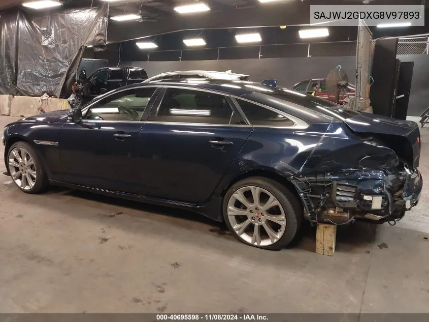 SAJWJ2GDXG8V97893 2016 Jaguar Xj Xjl Portfolio