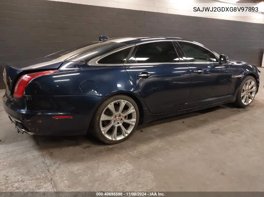 SAJWJ2GDXG8V97893 2016 Jaguar Xj Xjl Portfolio