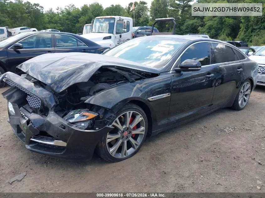 2017 Jaguar Xj Xjl Portfolio VIN: SAJWJ2GD7H8W09452 Lot: 39909618