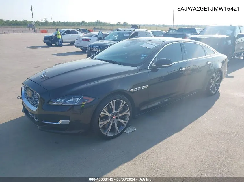 2018 Jaguar Xj Xjl Supercharged VIN: SAJWA2GE1JMW16421 Lot: 40038145