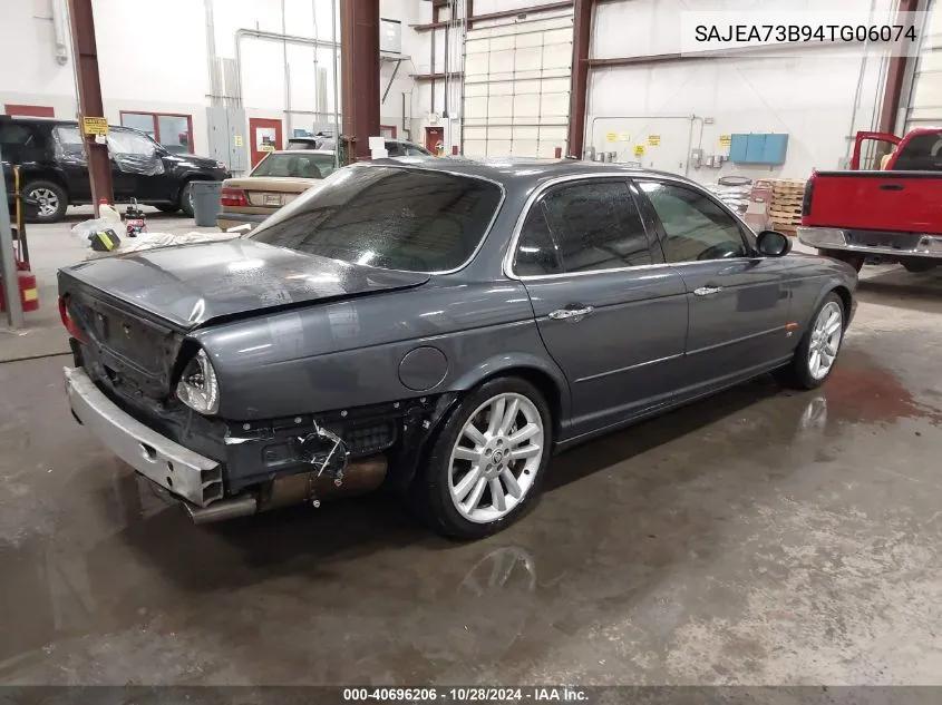 2004 Jaguar Xjr S VIN: SAJEA73B94TG06074 Lot: 40696206