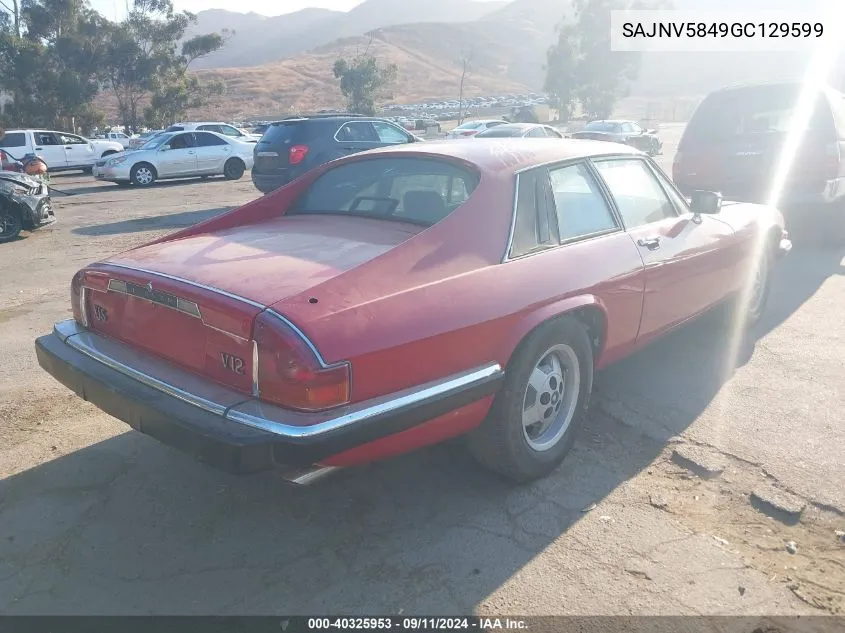 SAJNV5849GC129599 1986 Jaguar Xjs