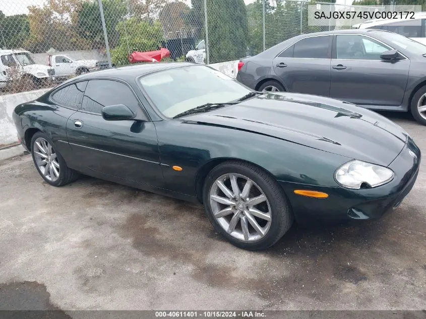 1997 Jaguar Xk8 VIN: SAJGX5745VC002172 Lot: 40611401