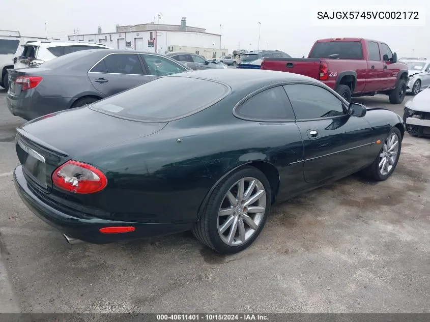 1997 Jaguar Xk8 VIN: SAJGX5745VC002172 Lot: 40611401