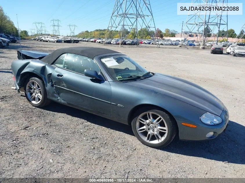 2001 Jaguar Xk8 VIN: SAJDA42C81NA22088 Lot: 40480995